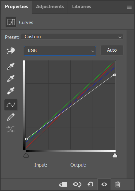 photoshop curves adjustment layer